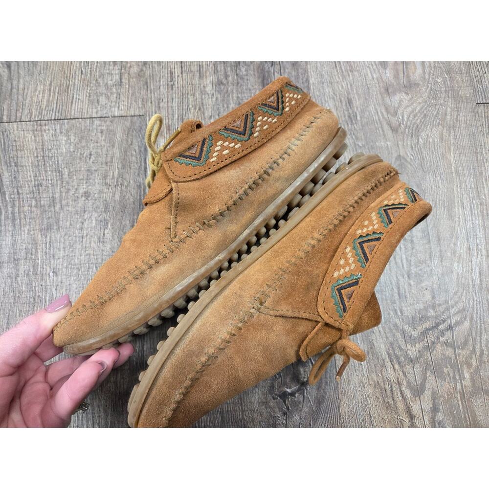 Minnetonka Mosaic Boot Urban Wanderer Suede Leather Shoes Women's 7.5 - Picture 4 of 11